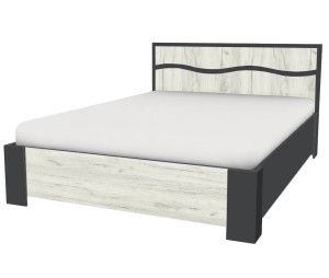 Спальный гарнитур Yasen Женева (Серый Графит/Дуб Крафт Белый) 160 x 200 см 