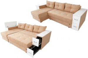 Canapea de colț Icam Narcis 29L Queens Coffee