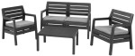 Set de mobilier pentru grădină Keter Delano Graphite/Grey
