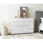 Комод Yasen Скай 1300 8Ш White