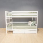 Двухъярусные кровати для детей MobiCasa Casper 90 x 200 см White
