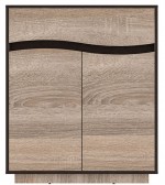 Comoda Yasen Jeneva 1S2U Trufle/Wenge