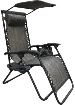 Шезлонг Saska Garden 1020204 Black/Grey