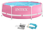 Бассейн Intex Pink Metal Frame (28290) 