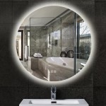 Oglindă cu iluminare LED MoonGlass Ollie lighted 120x120 cm 