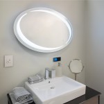 Oglindă cu iluminare LED Brimine Modern Lighted Wall Mirror 70x50 cm 