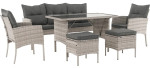 Set de mobilier pentru grădină Tempo Kondela Lalen TK-0000371811 Light Gray/Gray