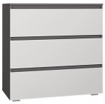 Comoda Yasen Duo 800 3S White/Grafit Gry