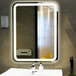 Oglindă cu iluminare LED Hanlin LED Lighted Wall Mirror 70x70 cm 