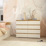 Comoda Yasen Richie 1200 8S White/Stejar Artisan