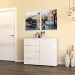 Комод Yasen Скай 1100 1Д4Ш White