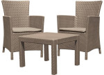 Set de mobilier pentru grădină Keter Rosario Balcony Set Cappuccino