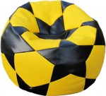 Кресло-мешок Relaxtime Football Big Star Yellow/Black