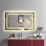 Зеркало с LED подсветкой Ellise Lighted Bathroom Mirror 60x60 см 